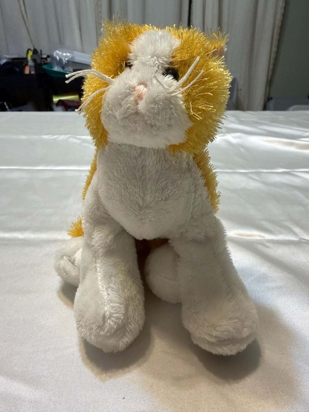 Webkinz Orange and White Cat Plush Stuffed Animal Ganz HS017 no code